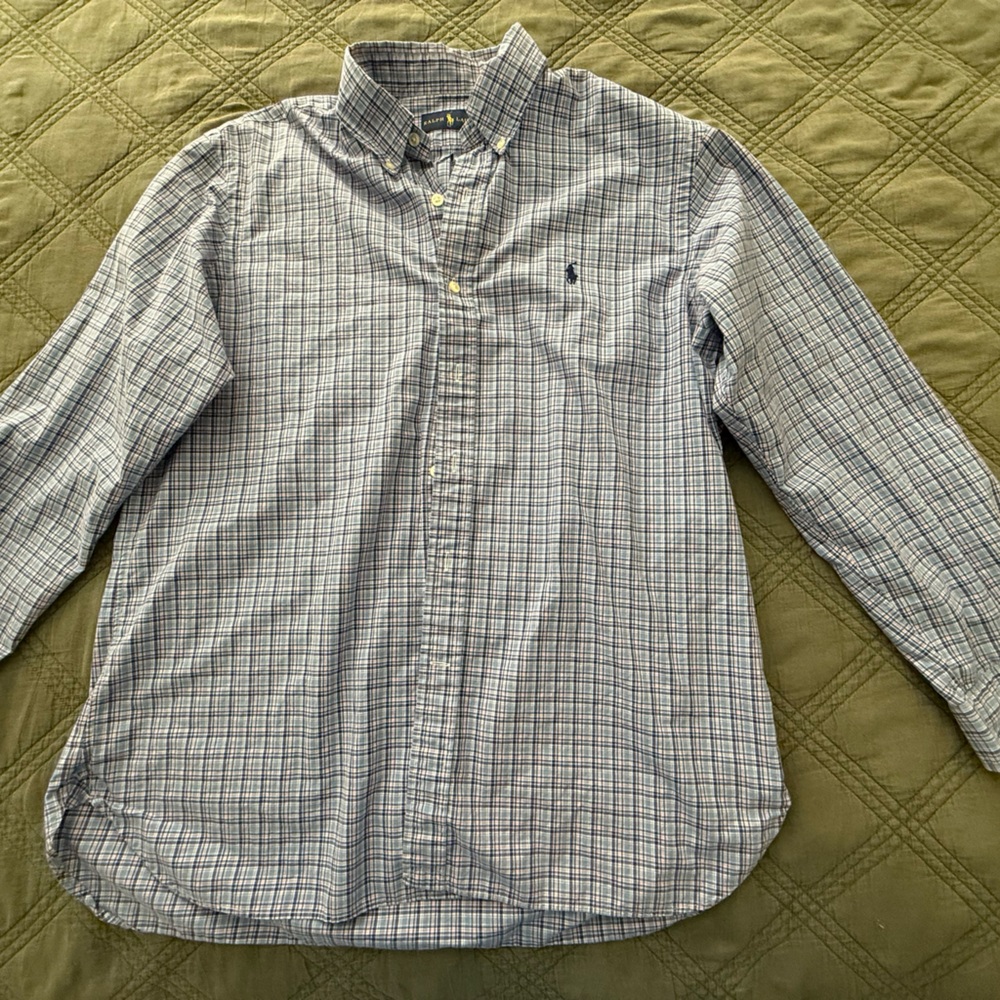 Ralph Lauren Blue Casual Button Down Shirt